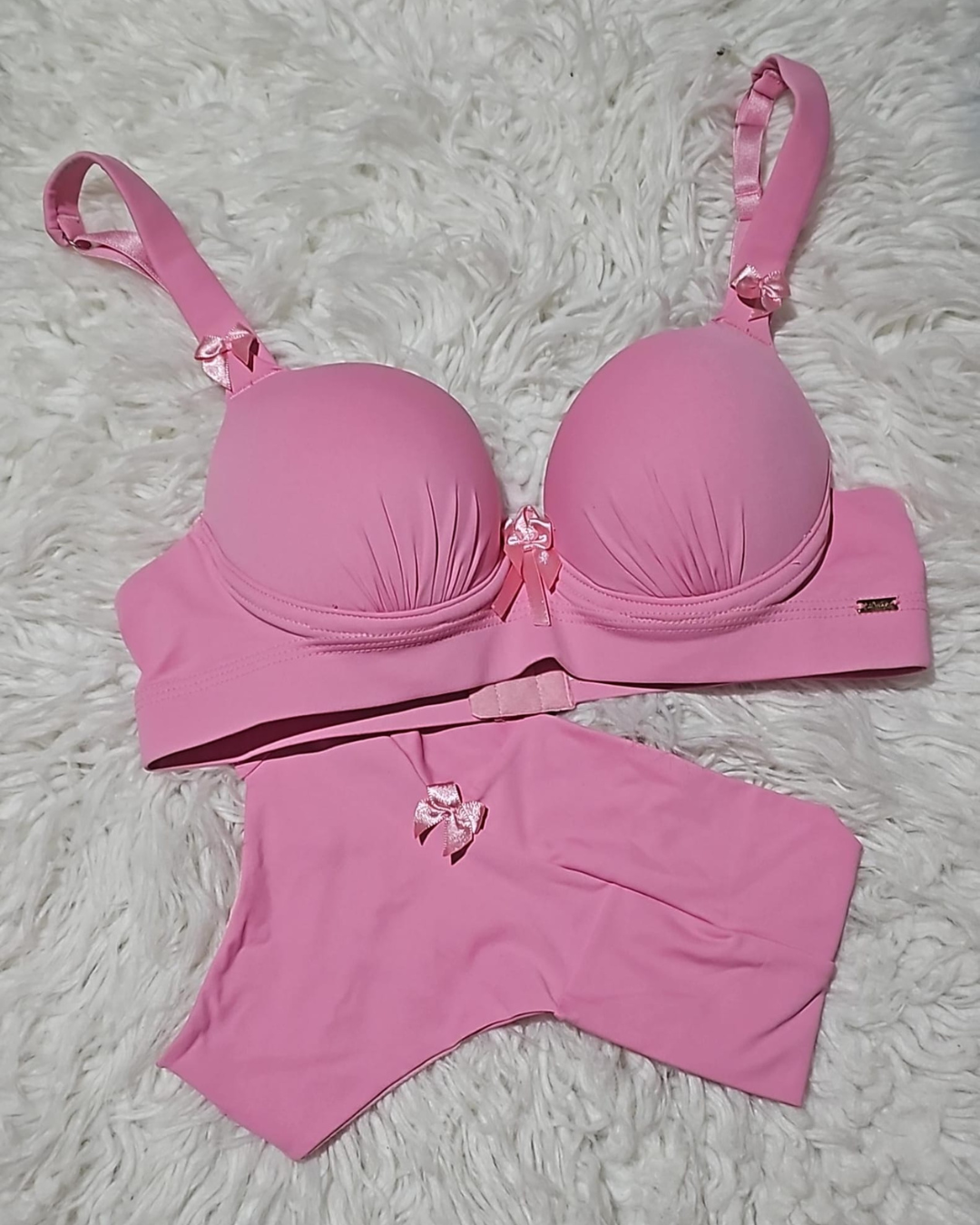 Conjunto Liso Fio Todo Duplo Rosa