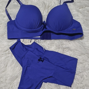 Conjunto Liso Fio Todo Duplo Azul