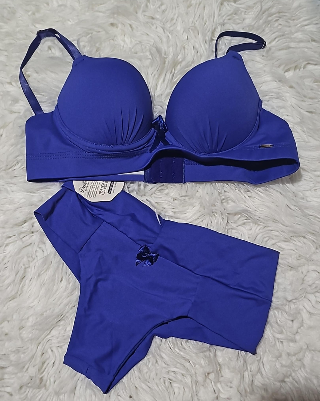 Conjunto Liso Fio Todo Duplo Azul