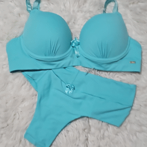 Conjunto Liso Fio Todo Duplo Turquesa