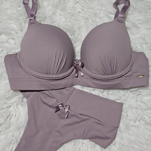 Conjunto Liso Fio Todo Duplo – Bege