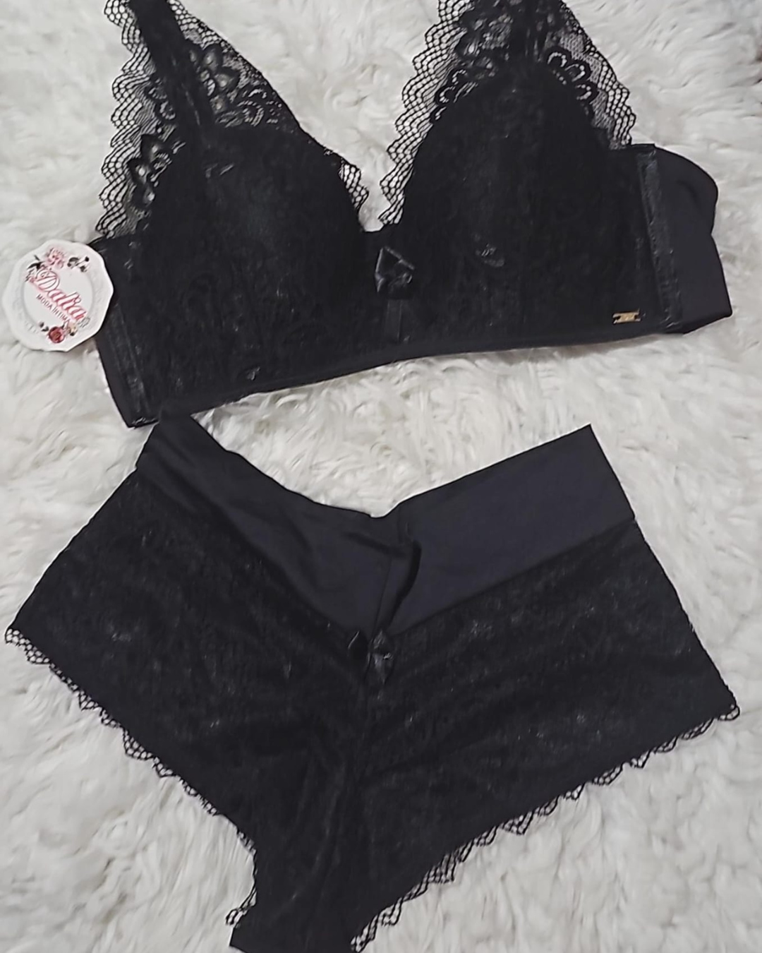 Conjunto Elisa com Alça Rendadas e Shortinho - Imagem 2