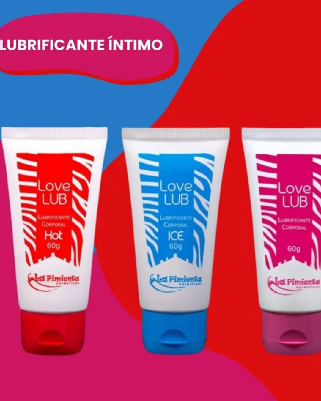 Love Lub Lubrificante corporal 60g- Neutro/Hot/ Ice